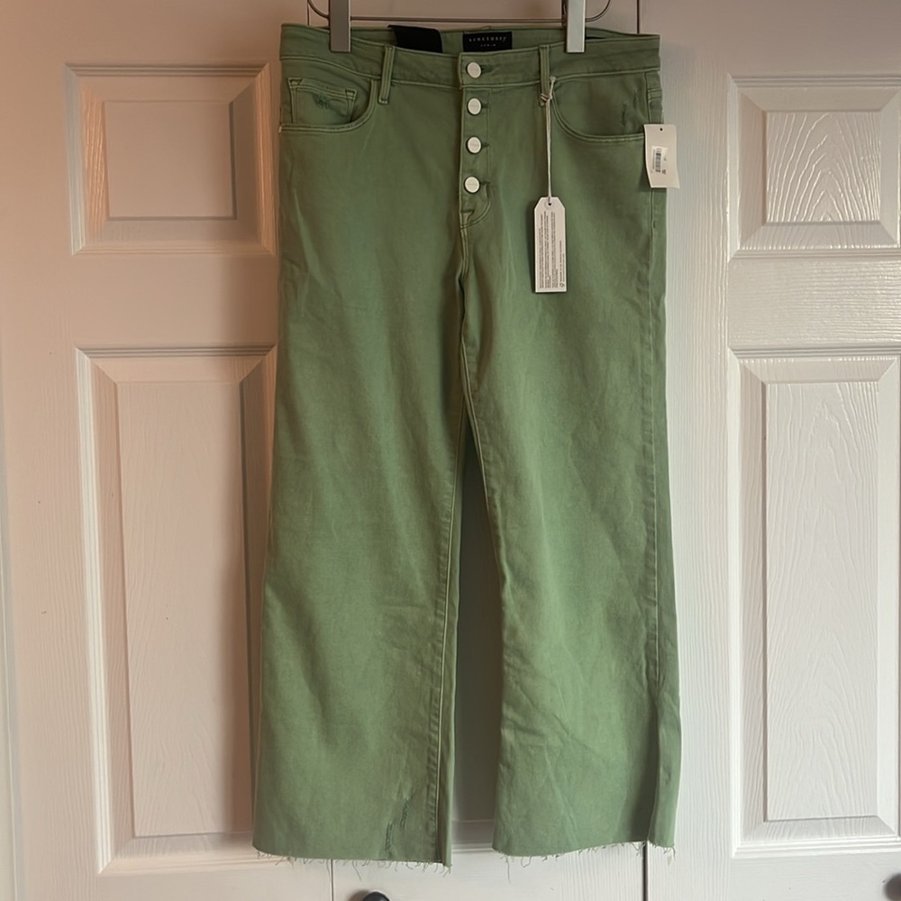 NWT Sanctuary Nonconformist Button Fly Green Jeans - Picture 4 of 12